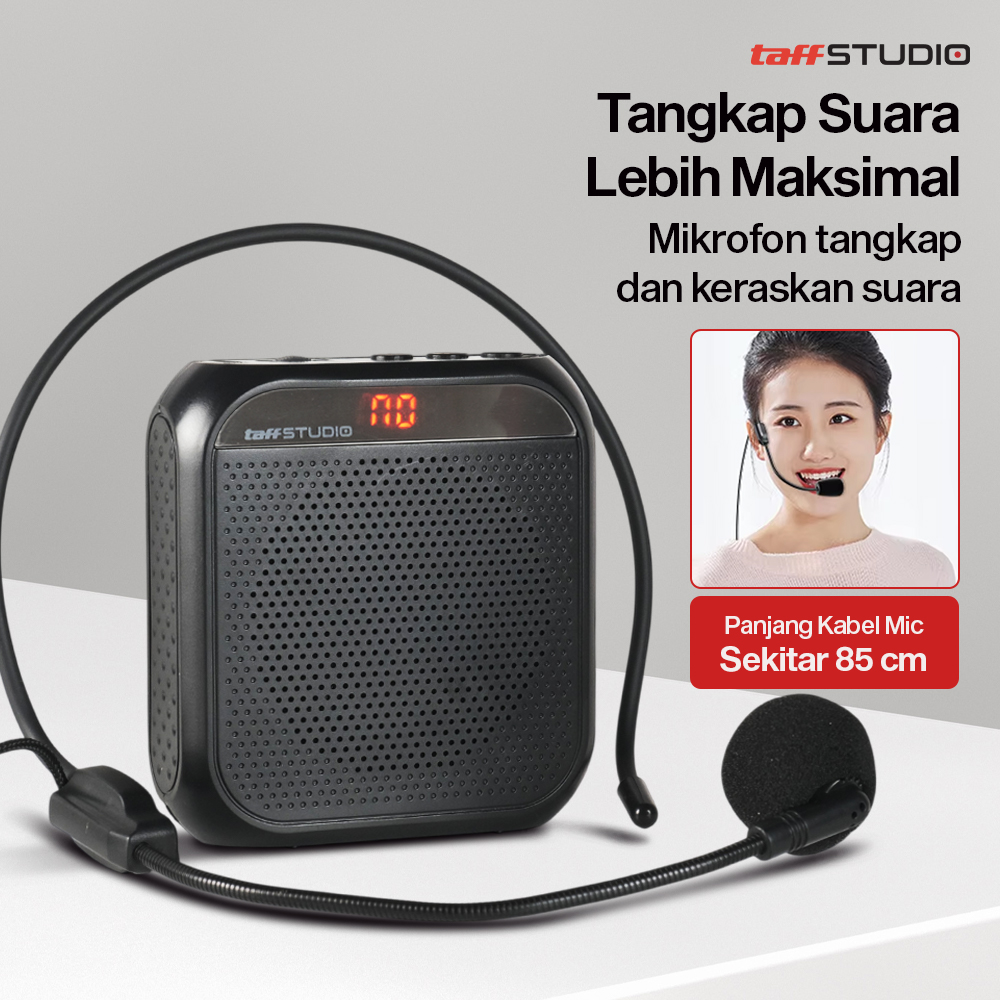 Gambar produk TaffSTUDIO Penguat Suara Active Speaker Megaphone Tourguide Amplifier - K6