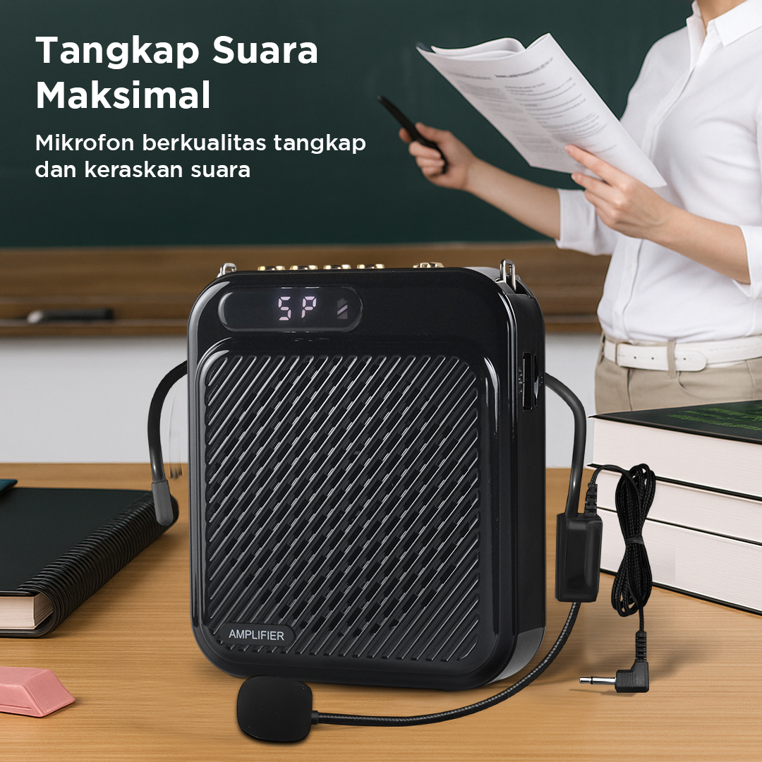 Gambar produk Proms Speaker Pinggang Bluetooth Voice Amplifier Wired 3W - S60