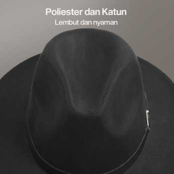 Gambar produk JIANGXIHUITIAN Topi Fedora Panama Laken Hat Jazz Classic Vintage - FS-219
