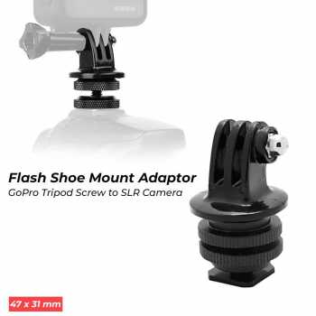 Foray M-CG Tripod Screw to SLR Camera Flash Shoe Mount Adaptor GoPro