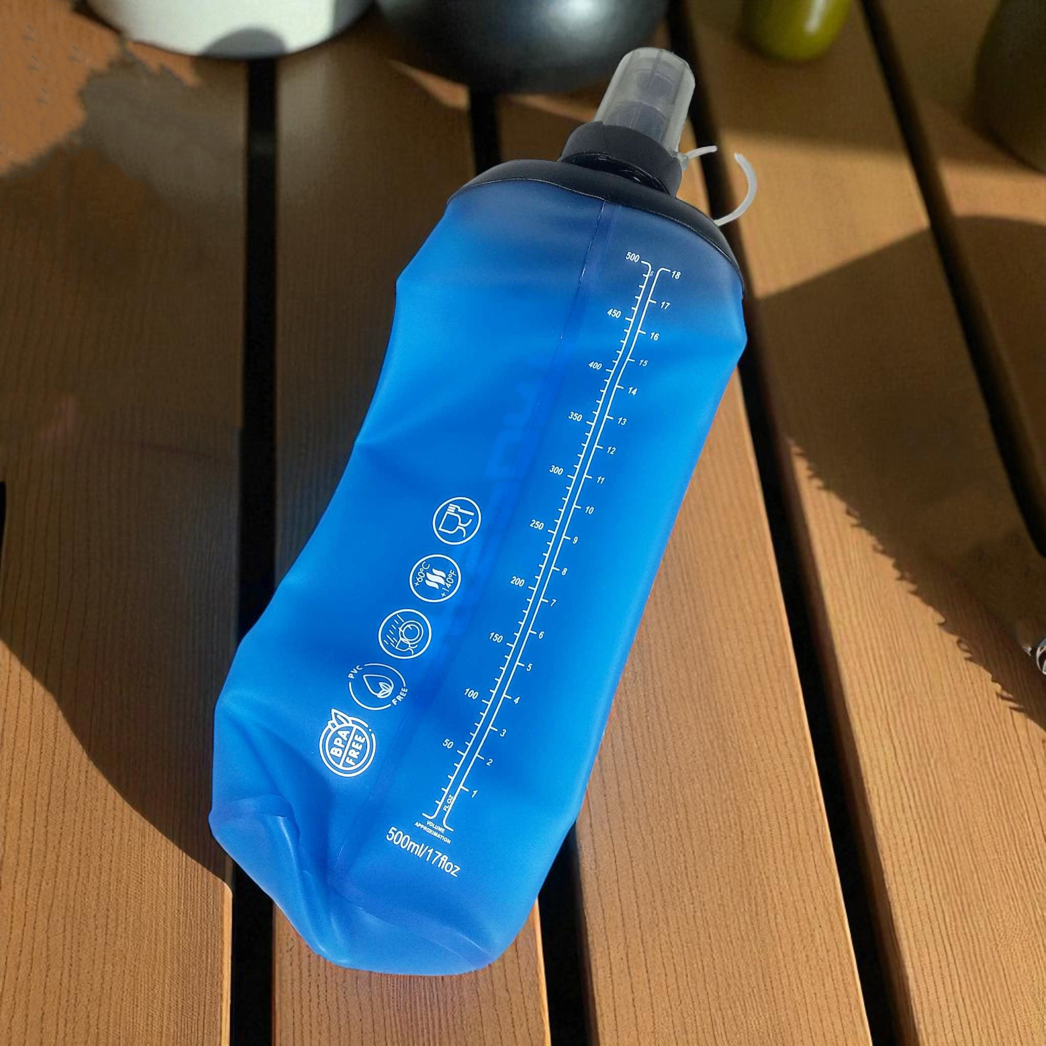 Gambar produk TaffSPORT Botol Minum Soft Flask Foldable Sport Water Bottle TPU 500ml - TFG-50