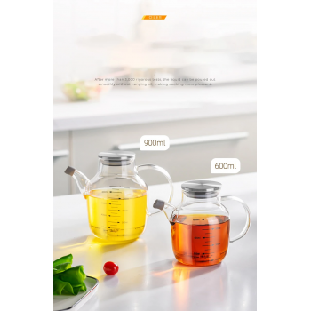 Gambar produk FMA Botol Minyak Borosilicate Glass Oil Pot Leakproof Heat-Resistant 900ml - FM-2PL