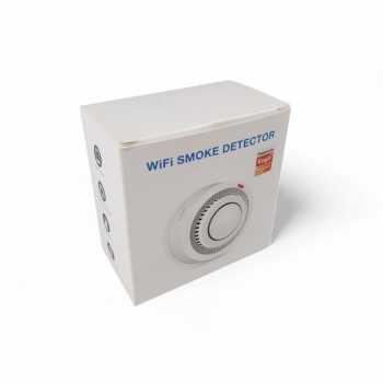 Gambar produk DYGSM Smart Smoke Detector Alat Pendeteksi Asap Tuya WiFi Alarm 85dB - D89