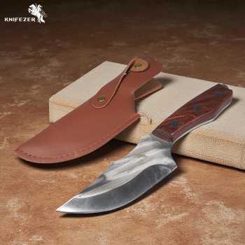 KNIFEZER Pisau Daging Stainless Steel 4Cr13 Forged Butcher Knife - K09