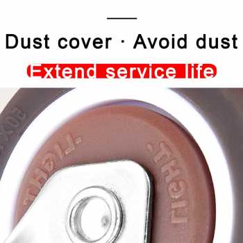 Gambar produk CASTRY Roda Kastor Furniture Soft Rubber Caster Wheel 2 Inch 2 PCS Screw with Brake - C20