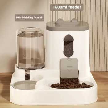Gambar produk XYNYAN Tempat Makan Minum Anjing Kucing 2in1 Pet Food Water Dispenser - DC-168