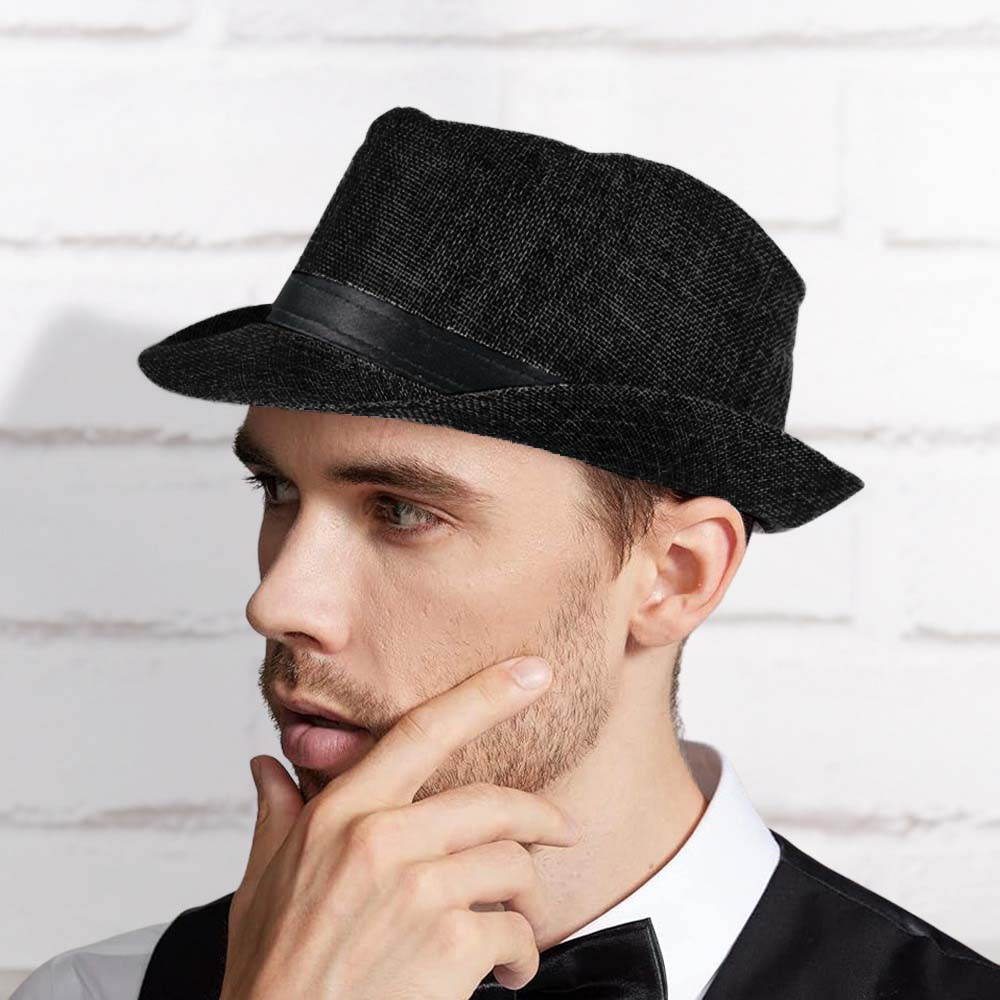 Gambar produk Yingrui Topi Fedora Unisex Laken Hat Jazz Classic Vintage - M-58