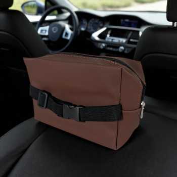 Gambar produk KUSH Tempat Tisu Mobil Multifunctional Car Tissue Box Nappa Leather - K-7