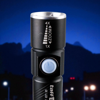 Gambar produk TaffLED Senter LED Mini Zoom Flashlight USB Rechargeable Q5 2000 Lumen