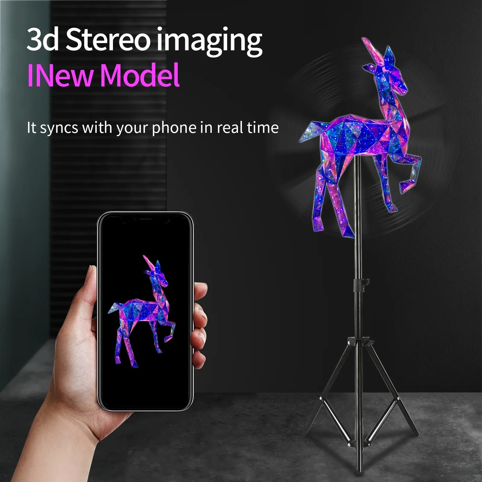 Gambar produk Onlytool Proyektor Kipas 3D Hologram Display Fan Projector LED 80cm - F80