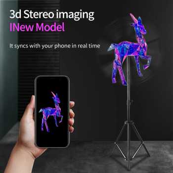 Gambar produk Onlytool Proyektor Kipas 3D Hologram Display Fan Projector LED 80cm - F80