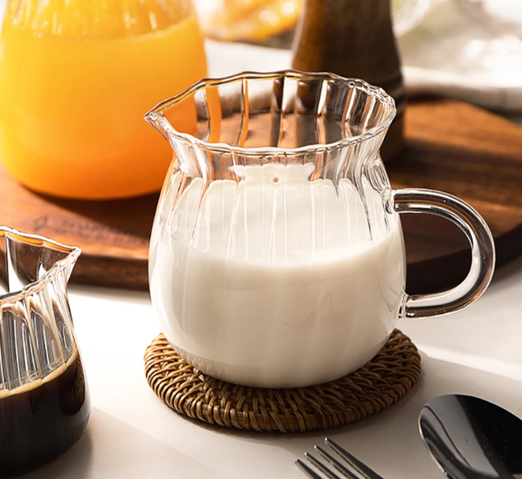 Gambar produk YWDL Teko Teh Pitcher Coffee Milk Jug Borosilicate Glass 370ml - YD1