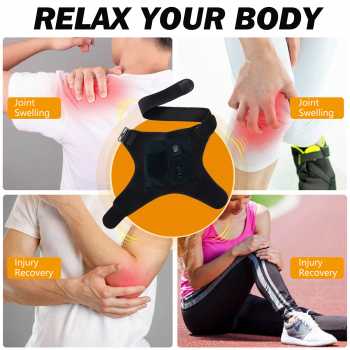 Gambar produk BOOBEAUTY Alat Terapi Bahu Hot Compress Shoulder Brace Pain Relief USB - BB-40