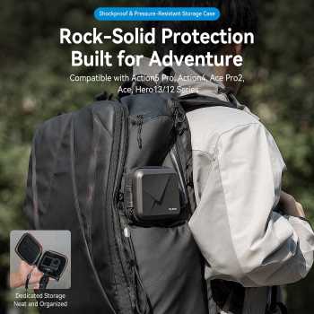 TELESIN Tas Kamera GoPro Hero Action Camera Bag Hard Shell Waterproof - S6-PRC-07