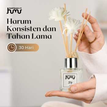Gambar produk Taffware HUMI Pengharum Ruangan Reed Diffuser with Rattan Sticks 50ml Lily - DF-099