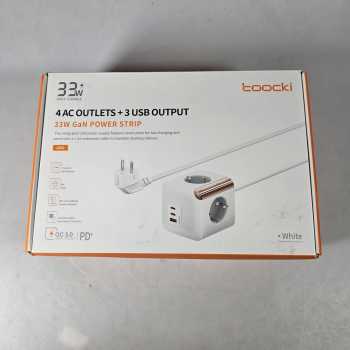 Gambar produk Toocki Stop Kontak 7in1 Power Strip USB Type C EU Plug GaN 33W 4000W - JZ02