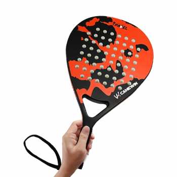 Gambar produk CAMEWIN Raket Padel Teardrop Carbon Glass Fiber 3.8cm Thickness 360g - 4003