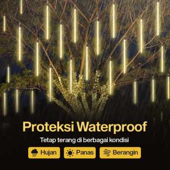 Gambar produk STUXMOS Lampu Hias String Lights Meteor Waterproof Warm White 8PCS - XH480