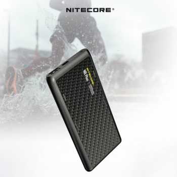 NITECORE Power Bank PD QC Carbon Fiber IPX7 Dual USB 22.5W 10000mAh - NB Plus