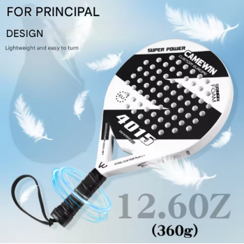 Gambar produk CAMEWIN Raket Padel Teardrop Carbon Glass Fiber 3.8cm Thickness 360g - 4015
