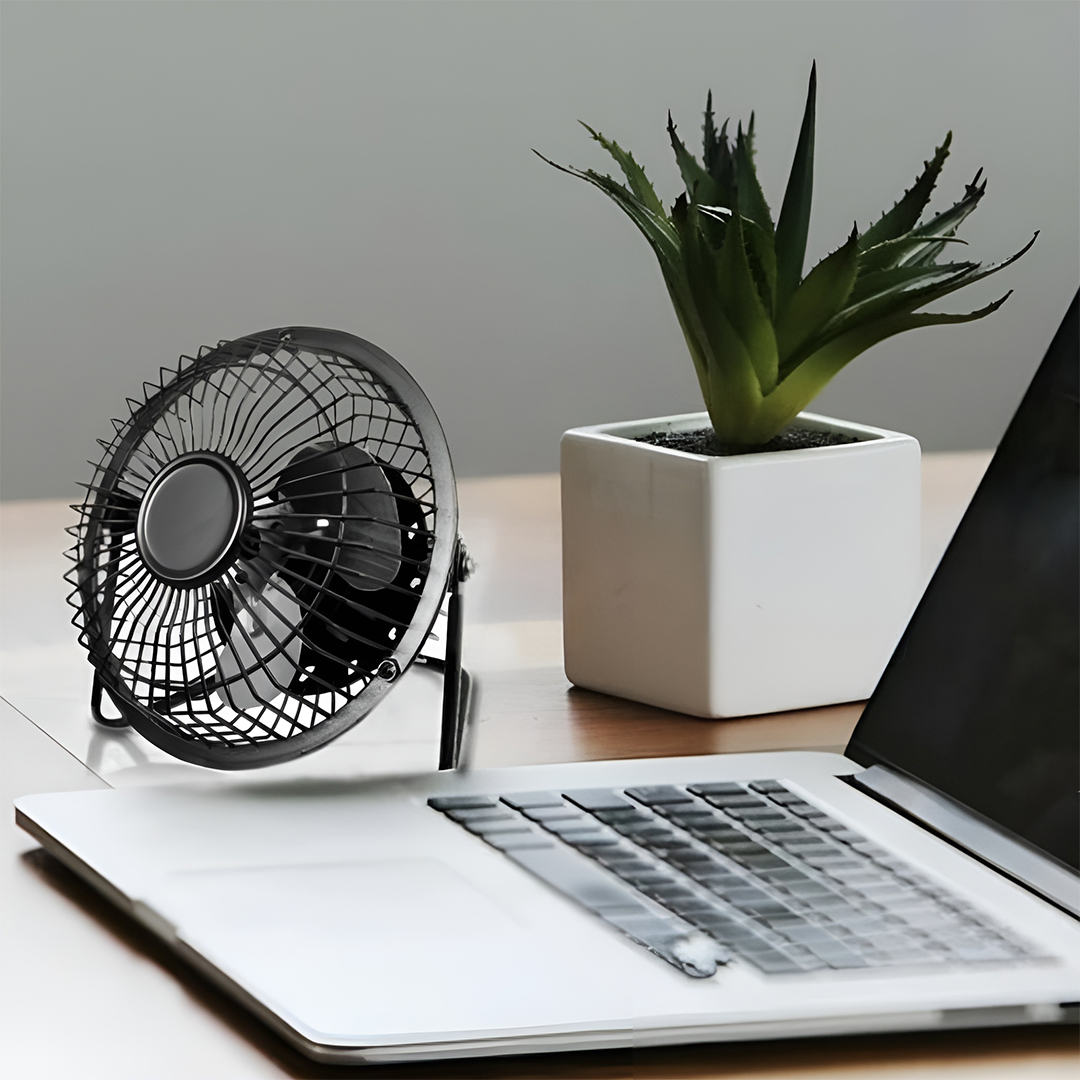 Gambar produk SANHUAI Kipas Angin Meja Portable Desk Table Fan USB 5.3 Inch 2.5W - A18