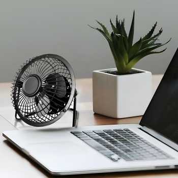 Gambar produk SANHUAI Kipas Angin Meja Portable Desk Table Fan USB 5.3 Inch 2.5W - A18