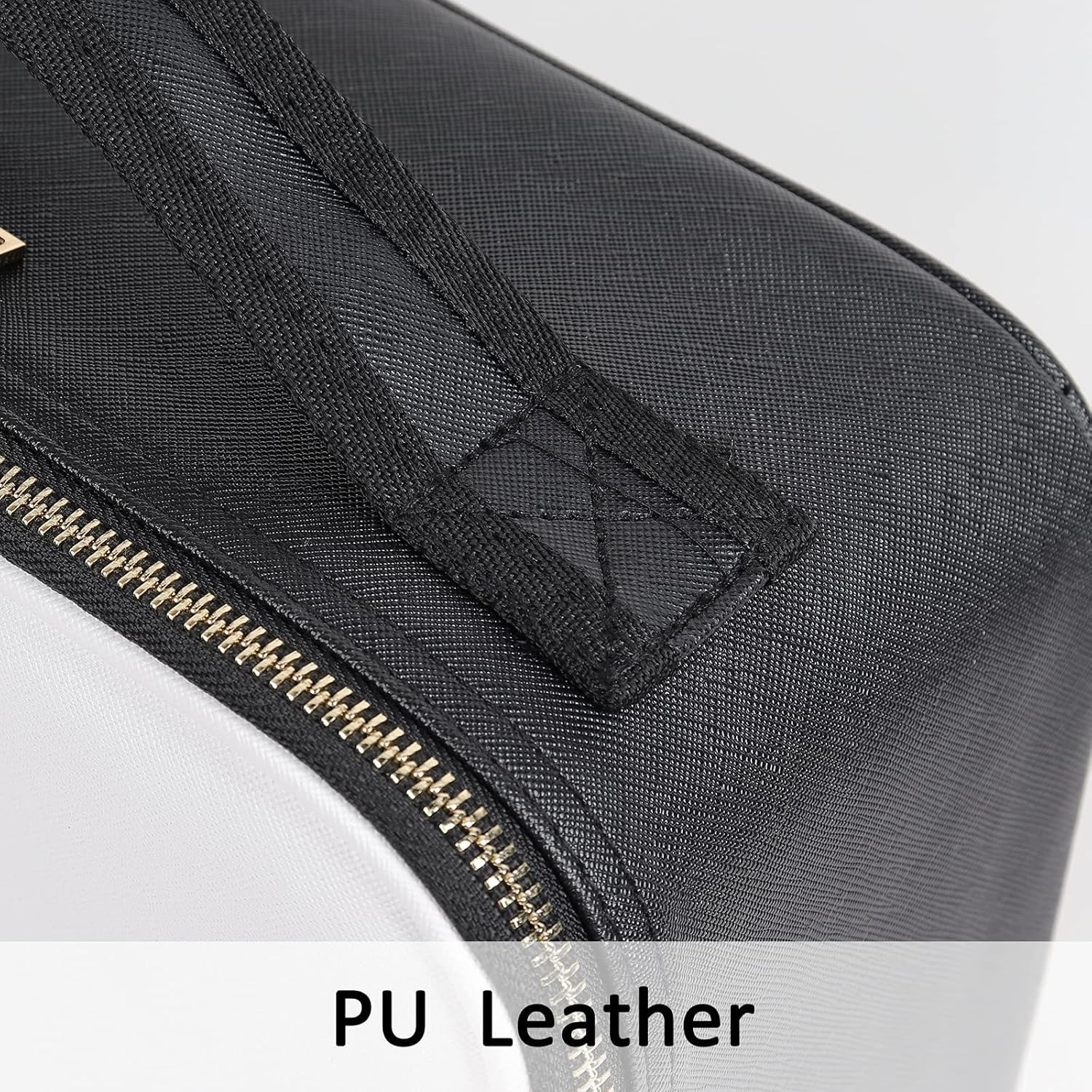Gambar produk DHOPE Tas Make Up Kosmetik PU Leather Portable with Brush Slot Small - D-111