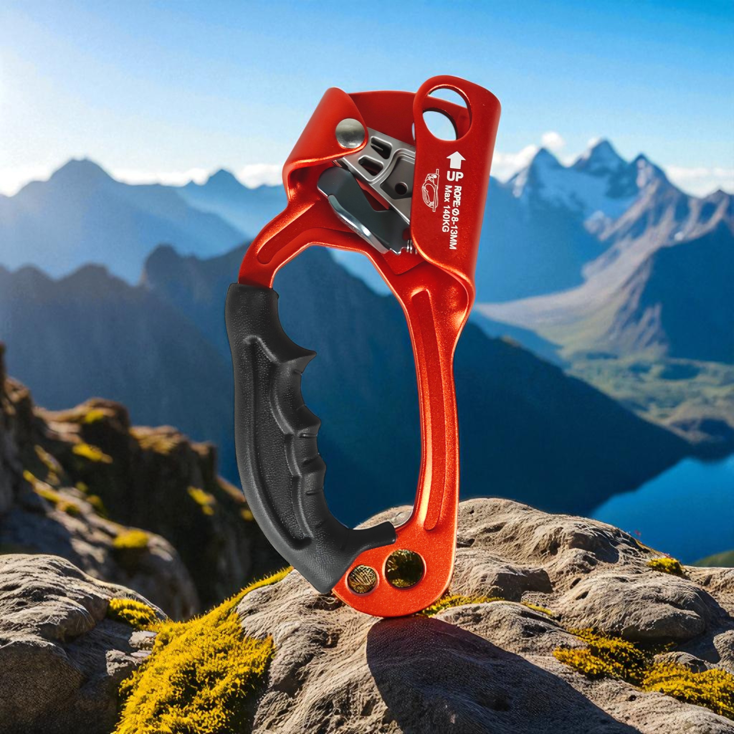 Gambar produk TUPA Jumar Tangan Hand Ascender Outdoor Handle Rock Climbing Hardware Left Hand - TP2