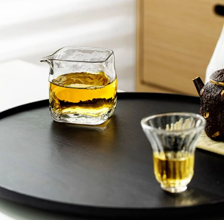 Gambar produk GLAADMORE Gelas Teko Teh Pitcher Zen Heat Tea Hammer Pattern 180ml - GLA2
