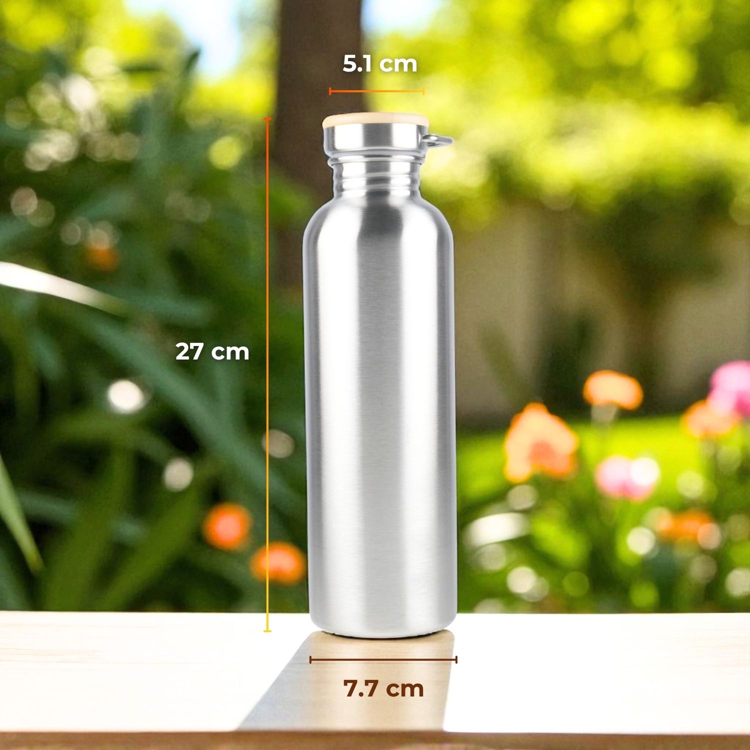 Gambar produk Mtuove Botol Minum Portable Water Bottle Stainless Steel 1L - YM006