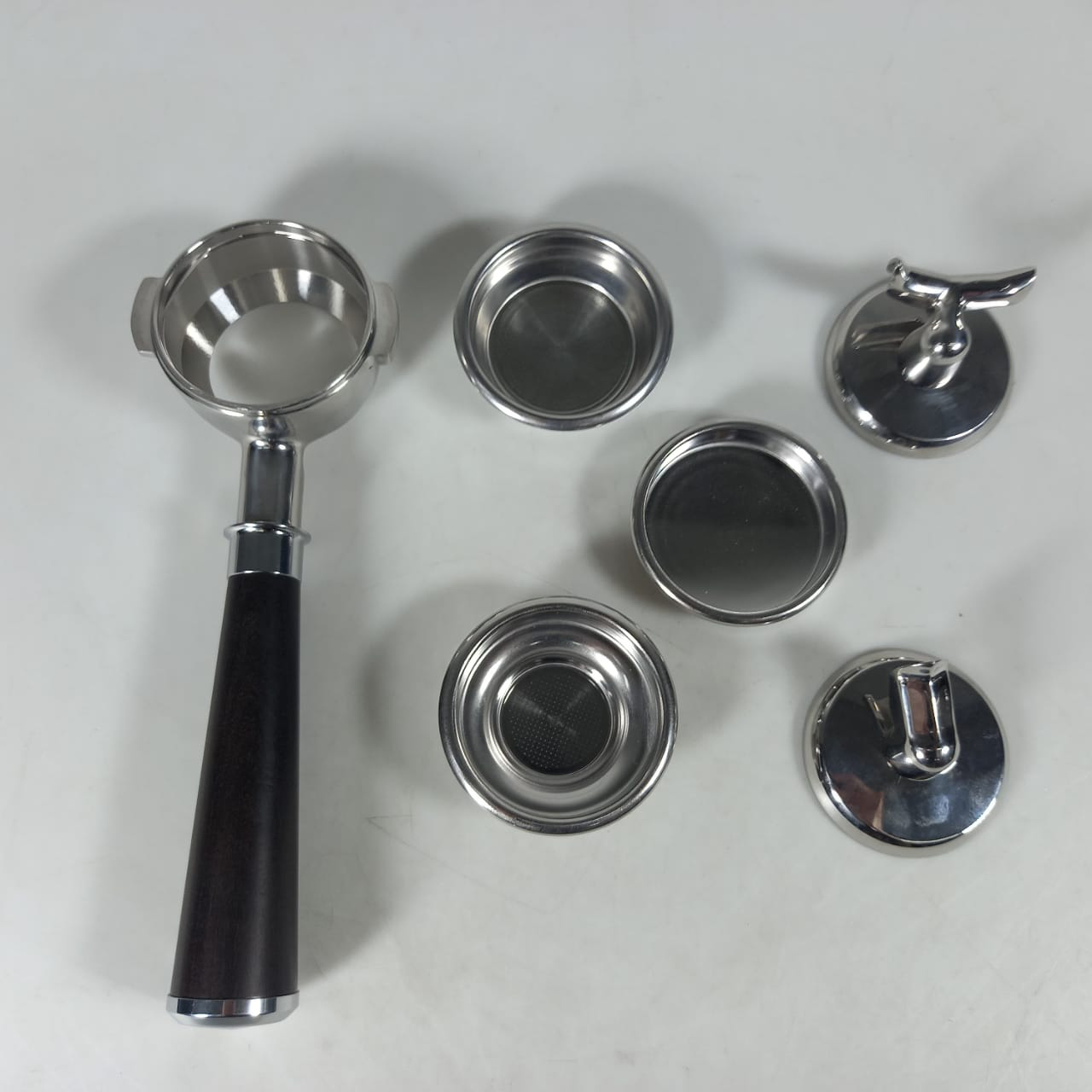 Gambar produk COHINA Non Pressurized Portafilter E61 Stainless Steel 304 58mm Kayu - CHA304