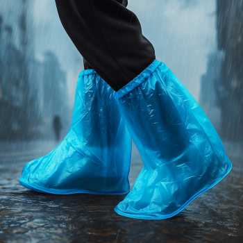 Gambar produk SAFEBET Jas Hujan Sepatu Anti Air Shoes Cover PVC Non Slip M 37-39 - YXT01