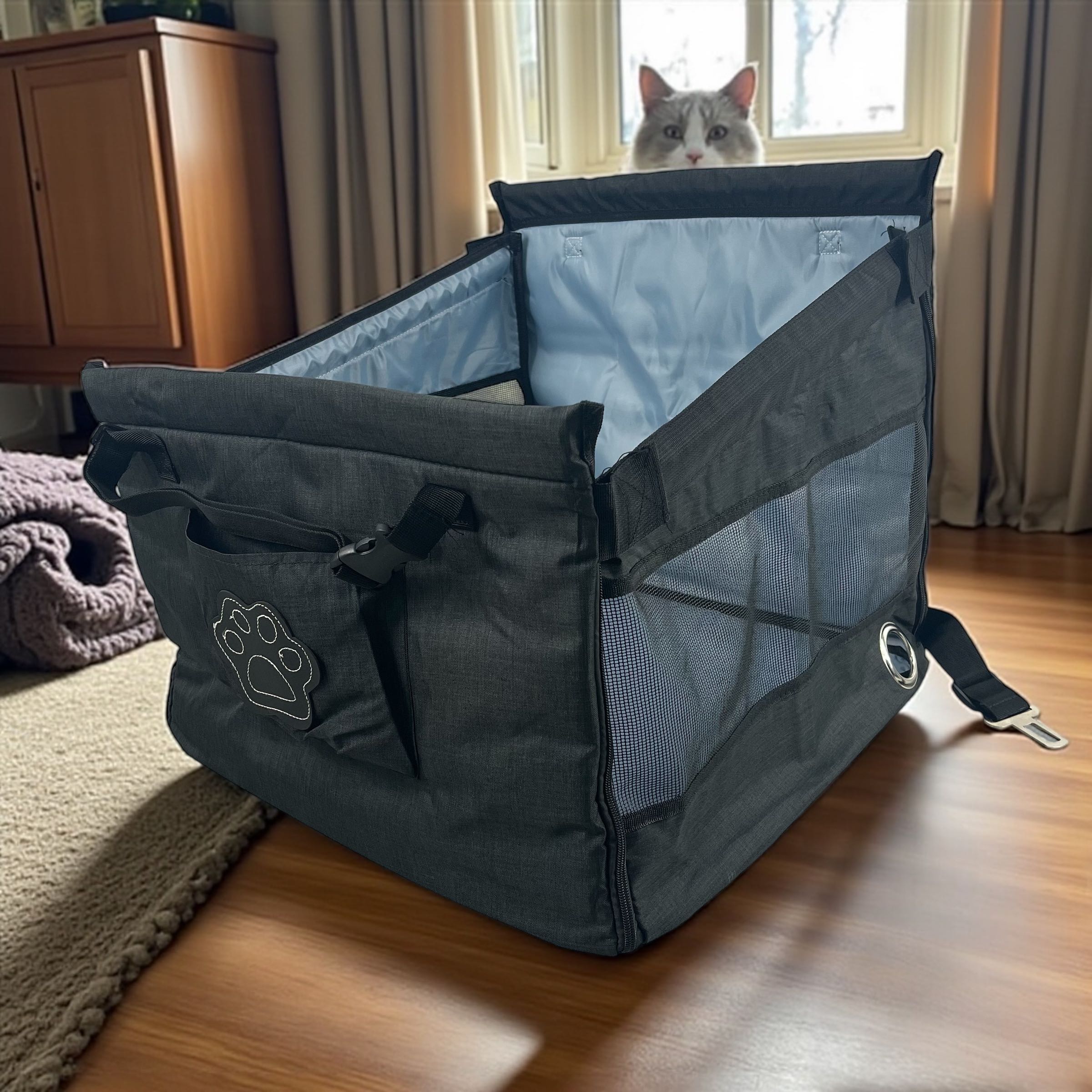 Gambar produk Kennel Pet Dog Cat Car Seat Waterproof Kursi Mobil Anjing Kucing - KN526