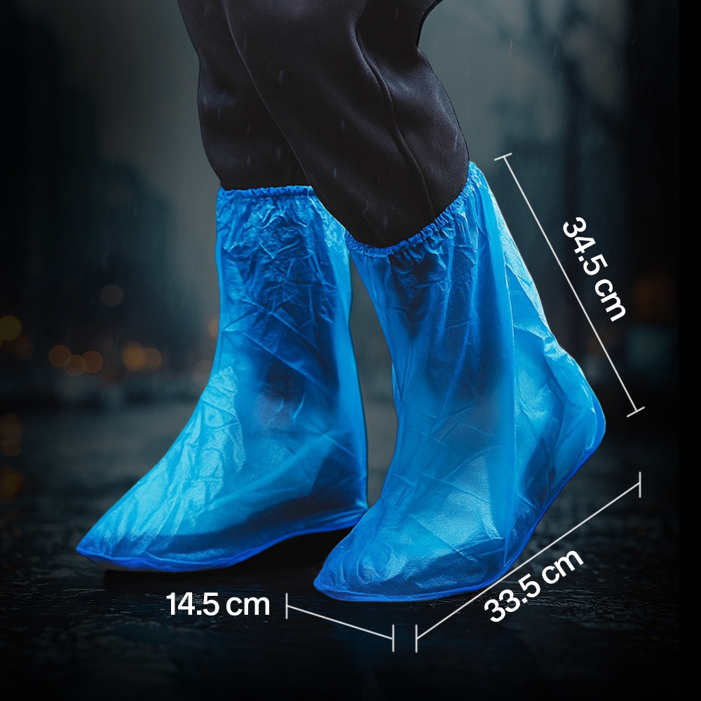 Gambar produk SAFEBET Jas Hujan Sepatu Anti Air Shoes Cover PVC Non Slip XXL 44-45 - YXT01