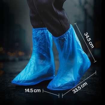 Gambar produk SAFEBET Jas Hujan Sepatu Anti Air Shoes Cover PVC Non Slip XXL 44-45 - YXT01