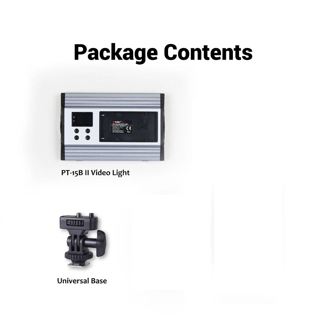 Gambar produk Tolifo Lampu LED Kamera Video Studio Fill Light Rechargeable 15W - PT-15B PRO II