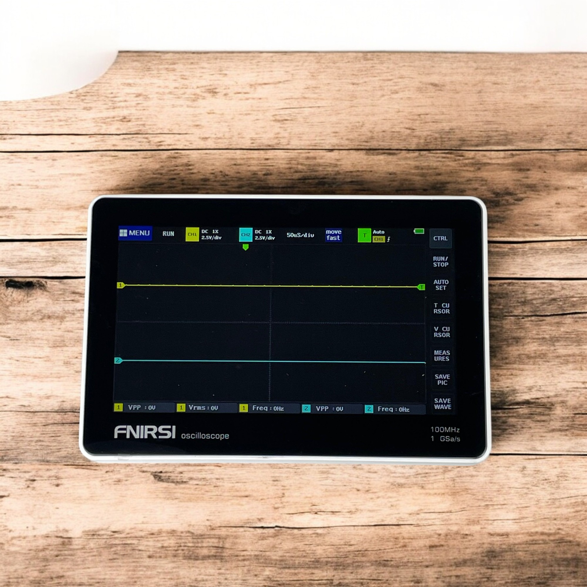 FNIRSI Digital Oscilloscope Handheld 100MHz 1Gsa/s New Version - 1013D Gambar produk FNIRSI Digital Oscilloscope Handheld 100MHz 1Gsa/s New Version - 1013D