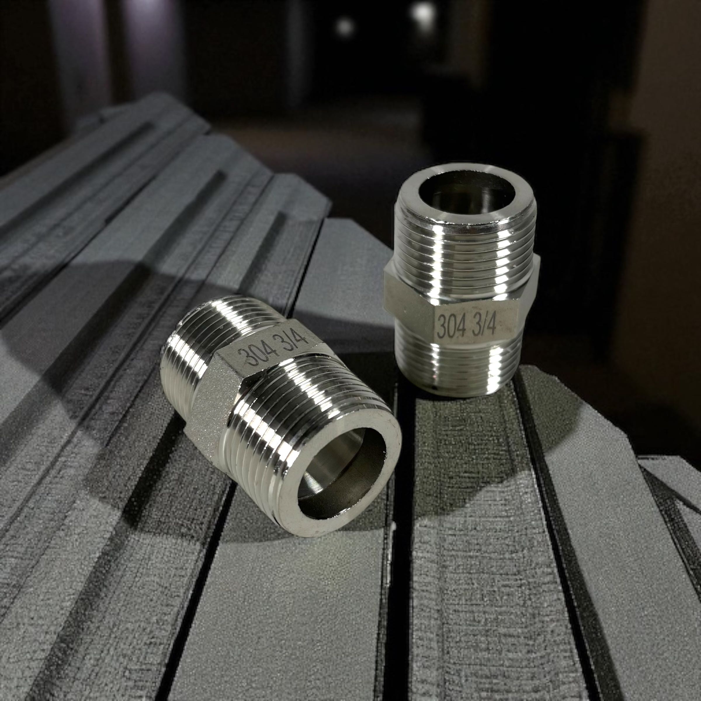 Gambar produk SHILECTI Sambungan Pipa Air Male Hex Nipple Pipe Connector 2 PCS 3/4 Inch - SC138