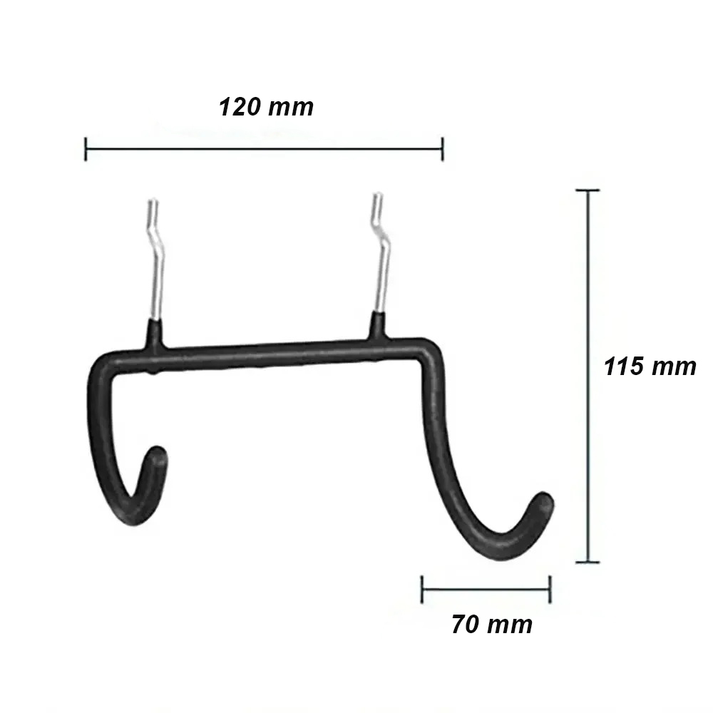 Gambar produk MCIRON Gantungan Dinding Double Hook Wall Mount Organizer Heavy Duty Hook - MC006