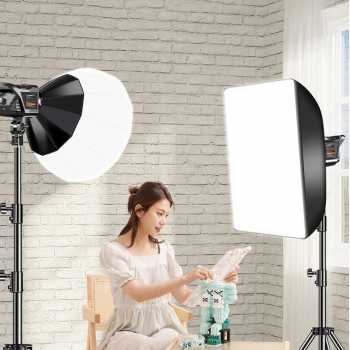 Gambar produk STULA Lampu LED Studio Fill Light Dimmable 3in1 with Tripod 2M - BD400-SS