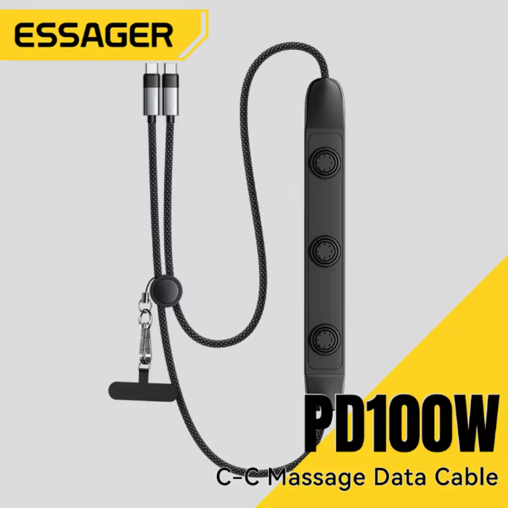 Gambar produk ESSAGER Kabel Data USB Type C Multifungsi Fast Charging 100W 1.5M - EX-X72