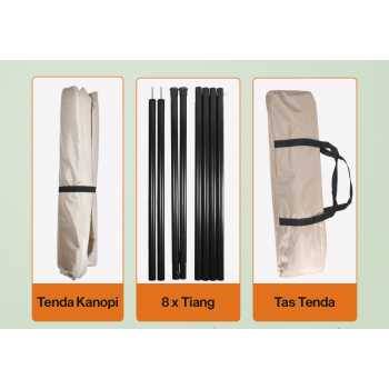 Gambar produk Joly Well Flysheet Terpal Tenda Camping Waterproof Anti UV 5.4x3.2M - S-T138