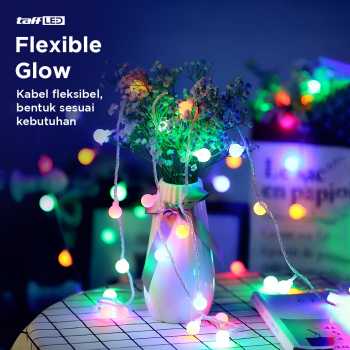 TaffLED Lampu Hias String Lights Fairy Garland Waterproof 40 LED 5.8M - XD200 Gambar produk TaffLED Lampu Hias String Lights Fairy Garland Waterproof 40 LED 5.8M - XD200
