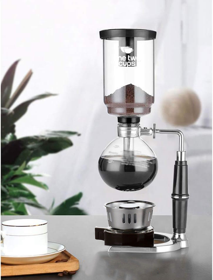 Gambar produk One Two Cups Syphon Coffee Maker Manual Brew Vacuum Pot 5 Cups 500ml - JF99
