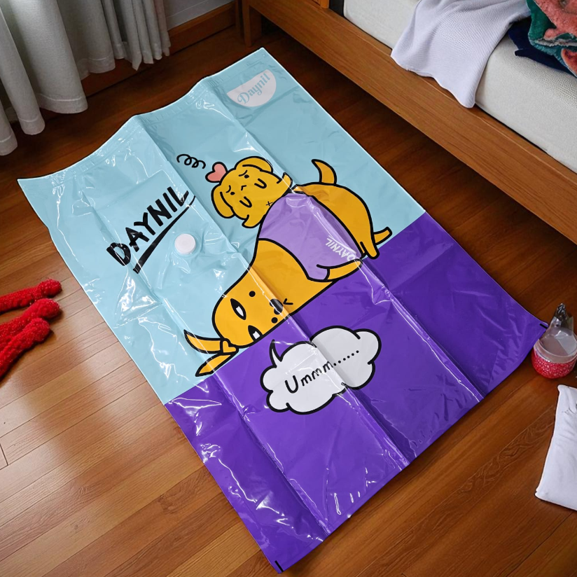 Gambar produk TaffPACK Kantong Plastik Vakum Pakaian Multifungsi Vacuum Bag 1 PCS 60x80cm - BX157