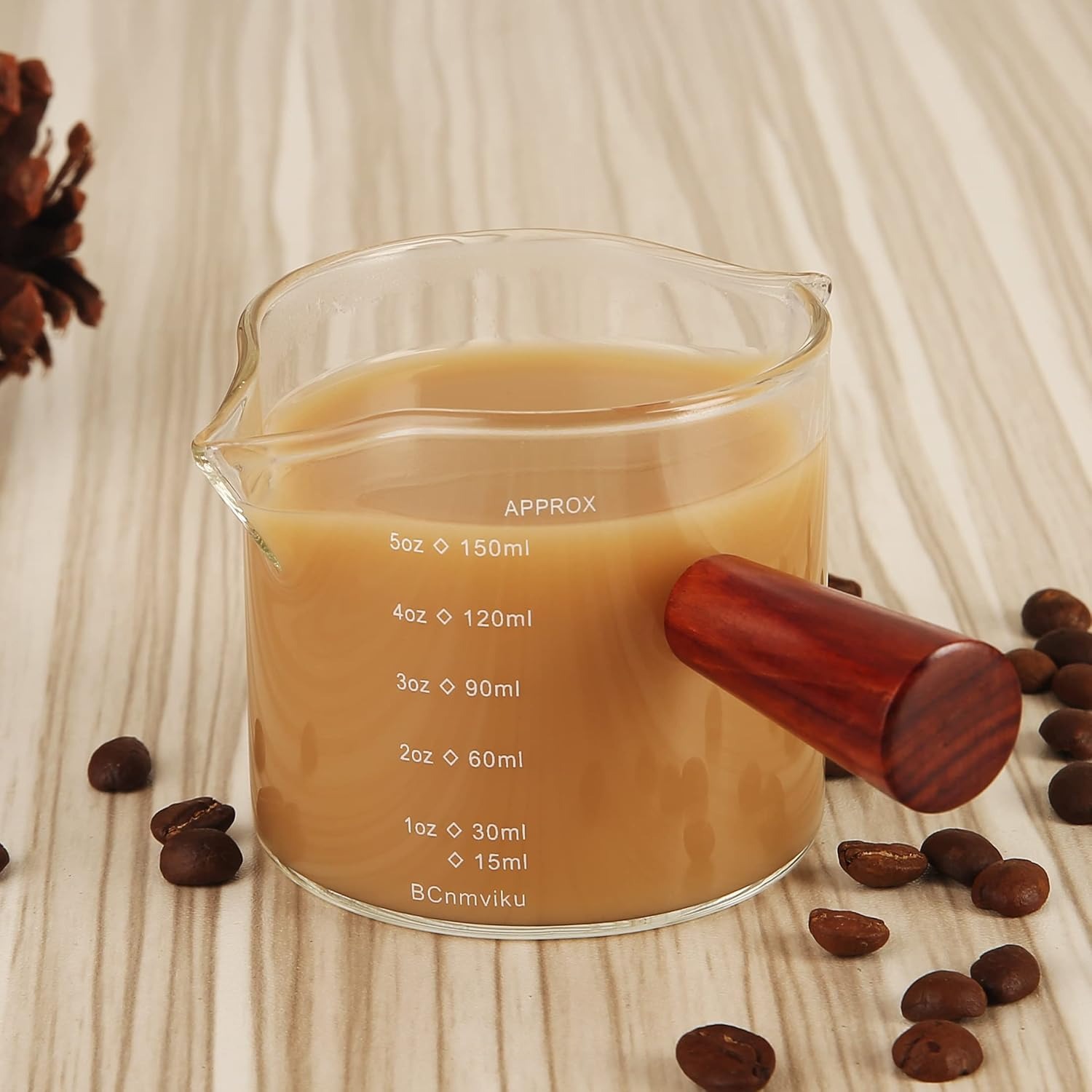 Gambar produk JAJKA Gelas Takar Kopi Espresso Shot Measuring Cup Double Mouth 150ml - JK-150