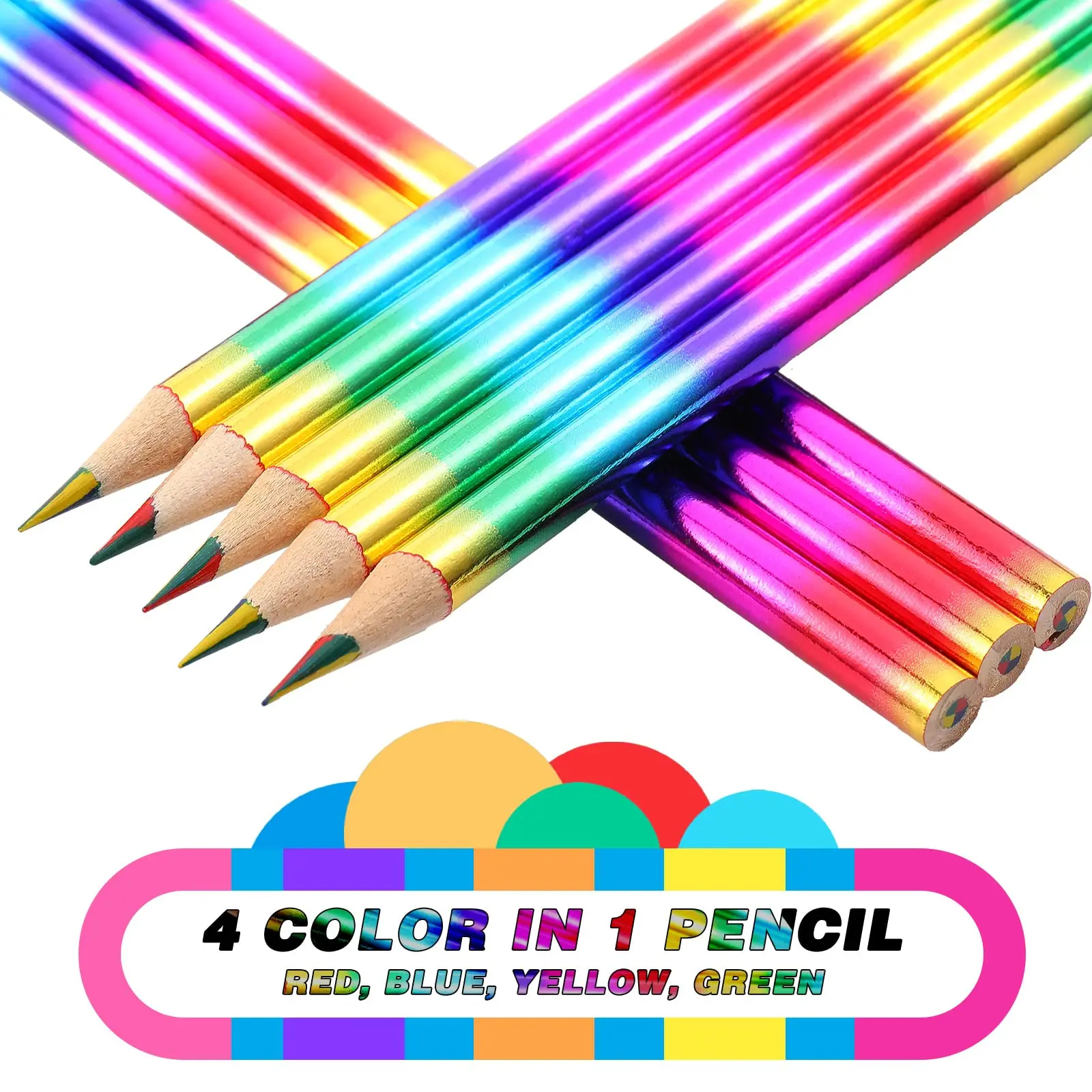 Gambar produk WEBOW Pensil Warna Rainbow Color Pencils Drawing Painting 16 PCS/Set - XP004