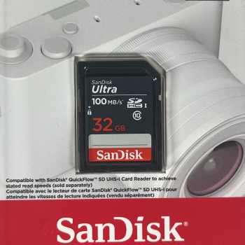 Gambar produk SanDisk Ultra SDHC/XC UHS-I Card Class 10 100MB/s 32GB - SDSDUNR-GN3IN