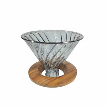Gambar produk PORBU Filter Penyaring Kopi V60 Coffee Dripper Borosilicate 1-4 Cup - SD-8106