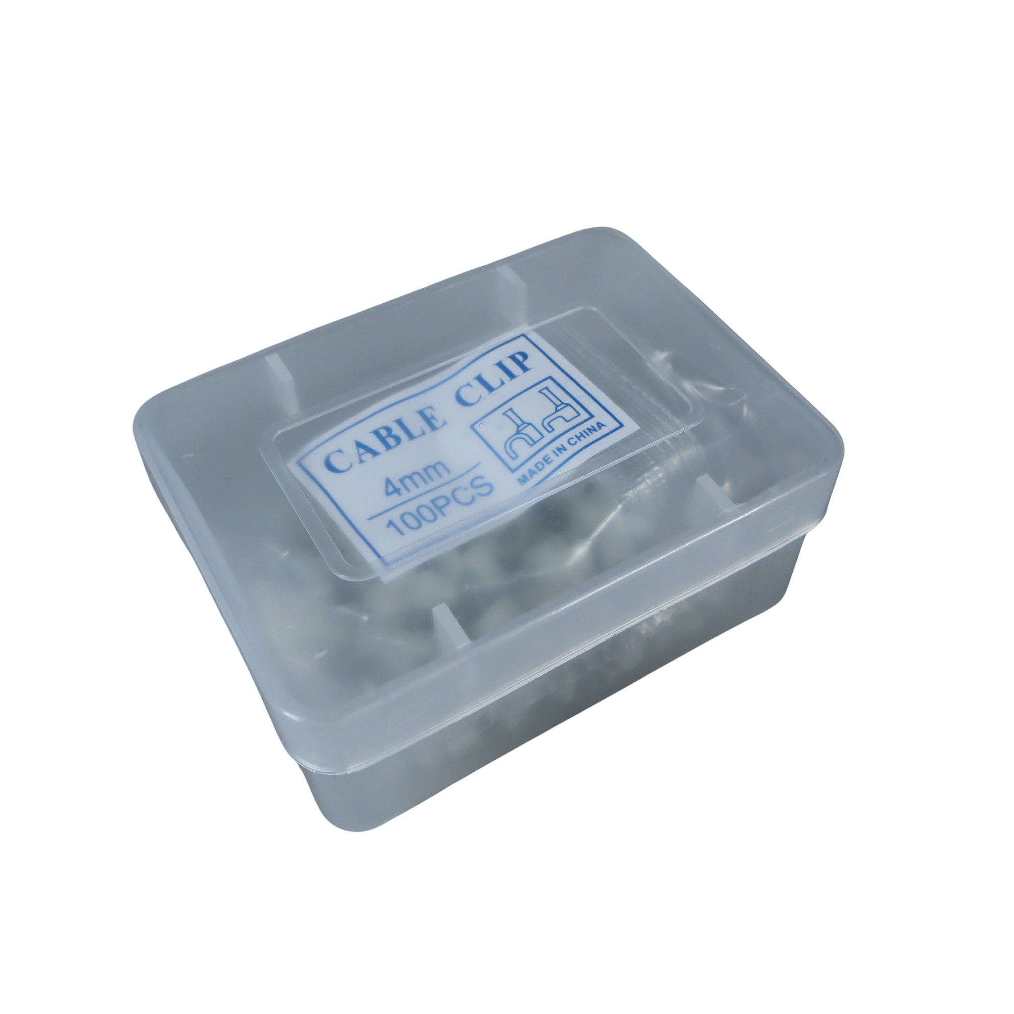 Gambar produk YUEQING Klip Kabel Cable Clip Round Wire Management with Box 4mm - YQ802